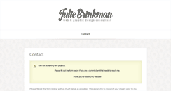 Desktop Screenshot of juliebrinkman.com